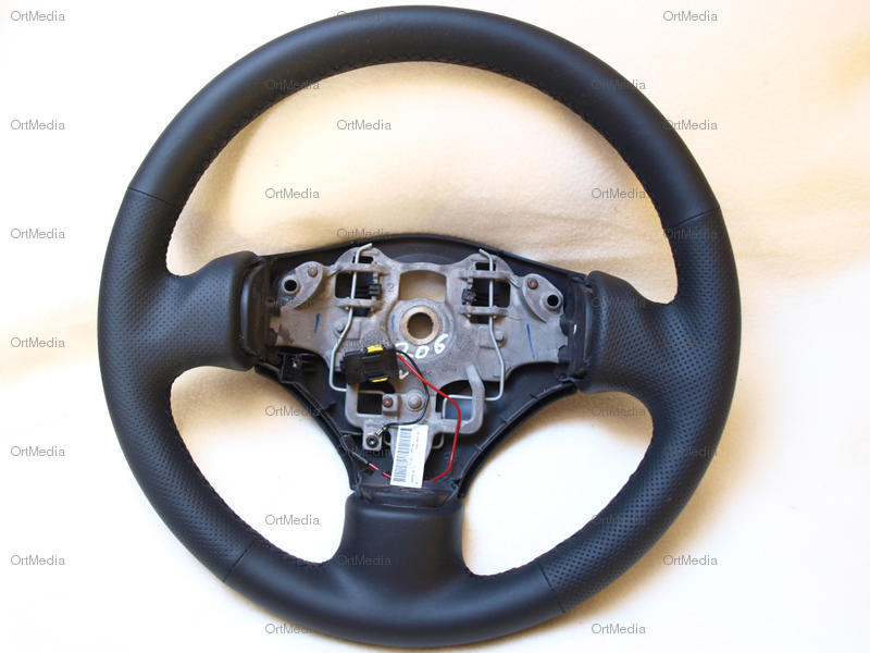 Lenkrad neu beziehen für Peugeot 206 / CC mit Leder -Lederlenkrad Lenkrad neu beziehen für Peugeot 206 / CC mit Leder -Lederlenkrad