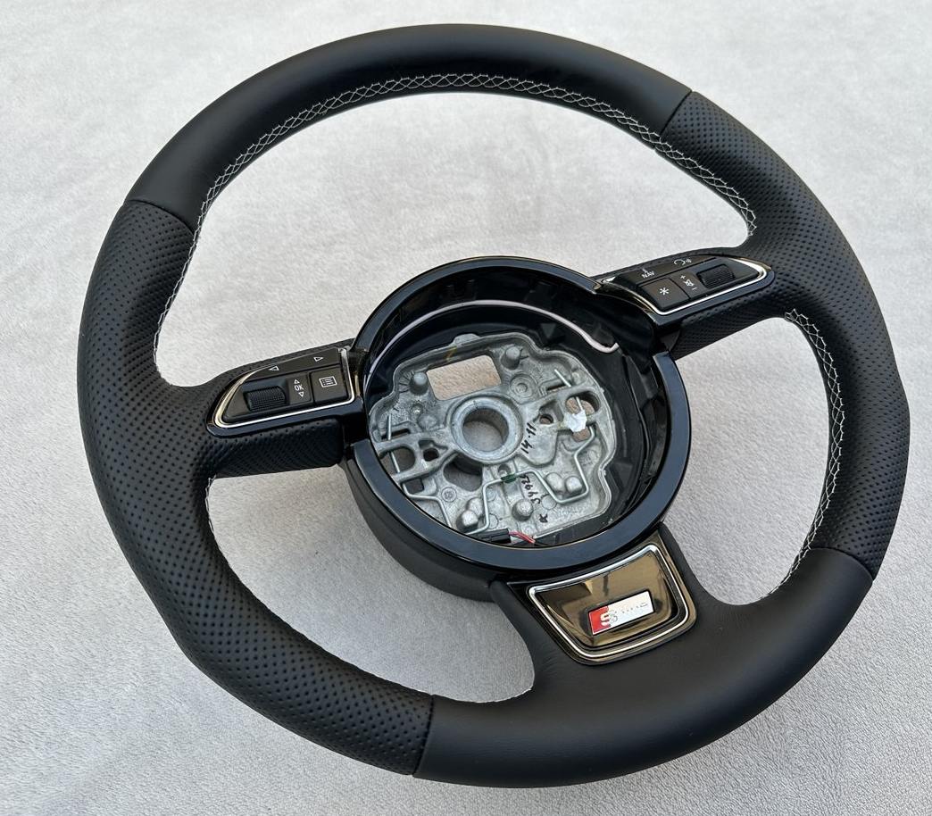 Lenkrad beziehen für Audi A6 4G- A7 C7- A1 8X- A8 D4 mit Nappaleder Lederlenkrad Lenkrad beziehen für Audi A6 4G- A7 C7- A1 8X- A8 D4 mit Nappaleder Lederlenkrad